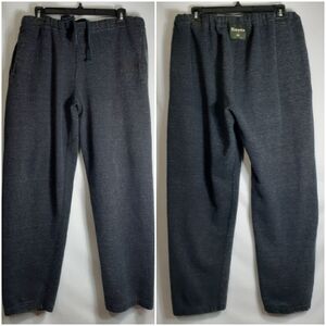 Roots Sweatpants Women LARGE Blk With White Specs